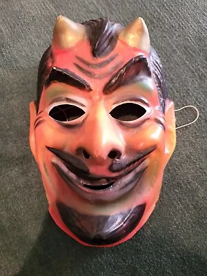 Vintage Halloween Mask  Devil Mask 1960's Or 1970's-Mask ONLY No Markers  Mark • $29.99