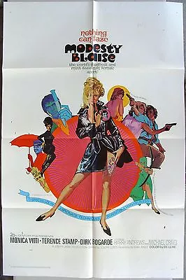 MODESTY BLAISE Original 1 Sheet Movie Poster Monica Vitti 1966 • $150