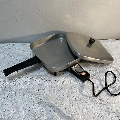 Vintage PRESTO 11 Inch Electric Skillet SS-32  Submersible 1958 Control Master • $25