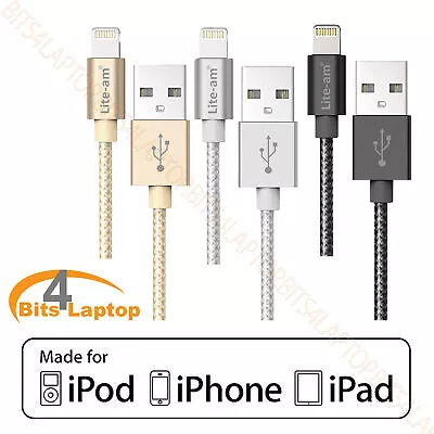 For IPad Mini 2 A1489 Genuine MFi Certified Lightning USB Charge And Sync Cable • £8.89