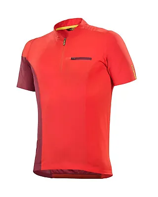 Mavic Mens XA Pro Short Sleeve Jersey Small Fiery Red/Tibetan L393431 • $55