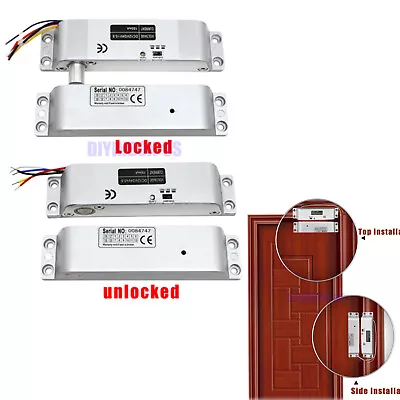 DC 12V Magnetic Lock Electric Drop Bolt Induction Door Gate Entry Access Control • $34.29