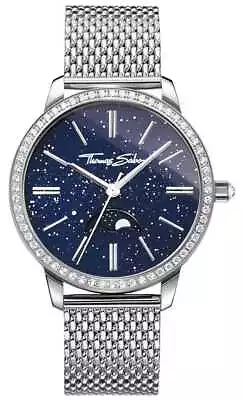 Thomas Sabo Women's Glam And Soul Moonphase Silver Mesh WA0326-201-209-33 Watch • $506