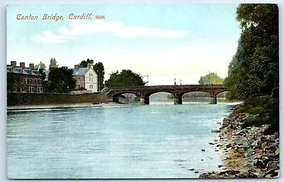 Postcard Cardiff Wales Canton Bridge • £3