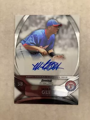 2010 Bowman Sterling #BSP-MO Rangers MIKE OLT Autograph AUTO • $9.99