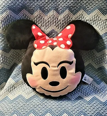 Disney Emoji Minnie Mouse Pillow Plush 14 X 11  • $19.88