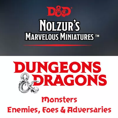 D&D MONSTERS & CREATURES! Choose From 165 Nolzur/Deep Cut/Wizkids/Miniatures NEW • £4.99