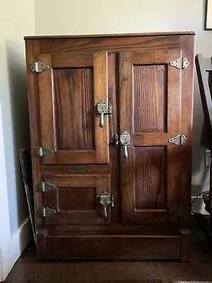 Beautiful Antique Oak Ice Box • $395