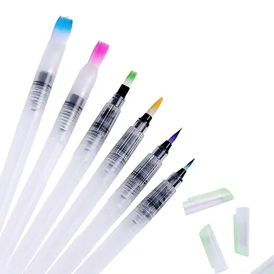 $9.99 • Buy Ohuhu Water Coloring Brush Pens, Set Of 6 Brush Tips For Watercolor Painting