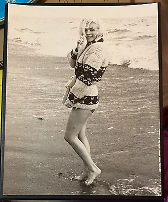 1962 Marilyn Monroe Original Photo George Barris Santa Monica Beach Stamped • $300