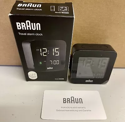 Braun Digital Travel Alarm Clock With Snooze Mini BC08B (Open Box) • $24.99