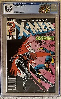 UNCANNY X-MEN #201 Newsstand (1986) CGC 8.5 1st App Cable As Baby Custom Label🔑 • $44.95