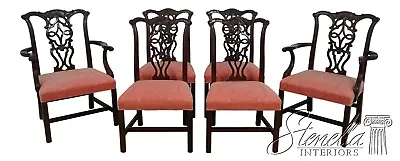 L62619EC: Set Of 6 BAKER Chippendale Mahogany Dining Room Chairs • $2795