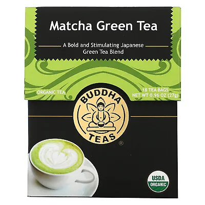 Organic Herbal Tea Matcha Green 18 Tea Bags 0.95 Oz (27 G) • $12.17