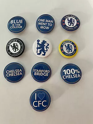 Job Lot Of 10 Chelsea Football Club Vintage Badges – BRAND NEW • £1.99