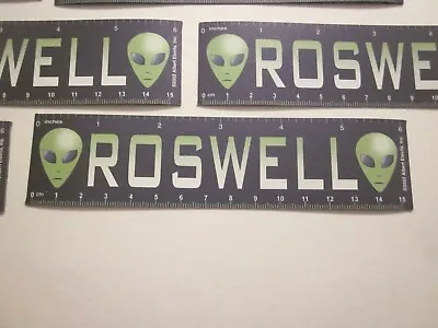 MAGNETROSWELL RULER  1  6 INCHES UFO ALIEN SOUVENIR 6 X 1.25 INCHES #573 • $12.83