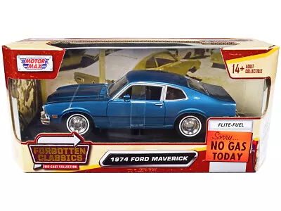 Motormax 73326BL 1974 Ford Maverick Blue Metallic 1/24 • $36.99