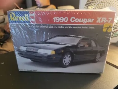 SEALED~Revell 1/25~1990 Cougar XR-7 Mercury~7185 Model Car Kit~1990 • $125