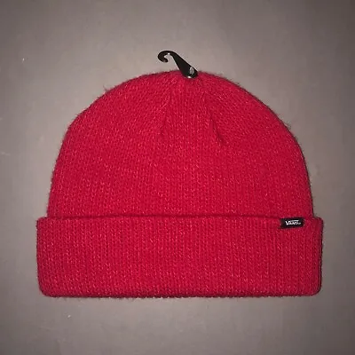 VANS RED CORE BASICS KNIT BEANIE NWOT Stocking Cap HAT Skateboard Skate • $10