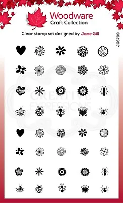 £6.75 • Buy Woodware Bubble Bloom Clear Stamps - By Jane Gill - Creative Expression