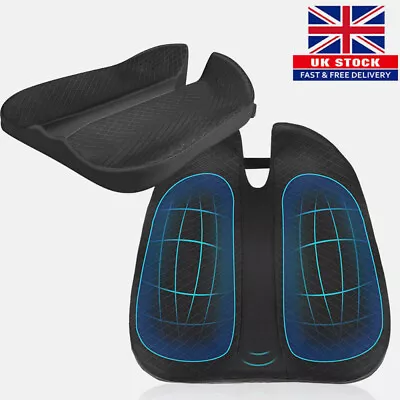 3D Memory Foam Front Car Seat Cushion Mat Pad Chair Protector Breathable Cover • £17.28