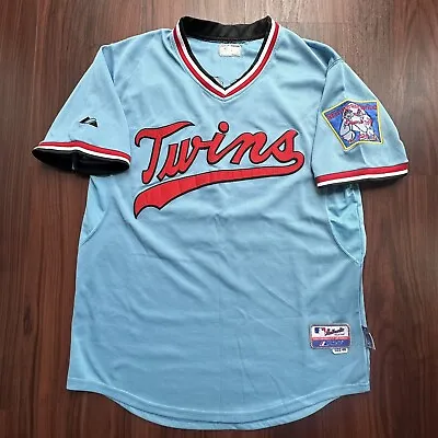 Majestic Authentic Sz 48 XL Minnesota Twins Cool Base #16 BROGAN Sewn Jersey • $89.99