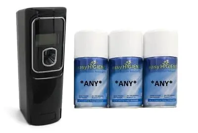 £26.99 • Buy EXEC LCD BLACK +3 Automatic Air Freshener Dispenser Perfume Auto Wall Mounted