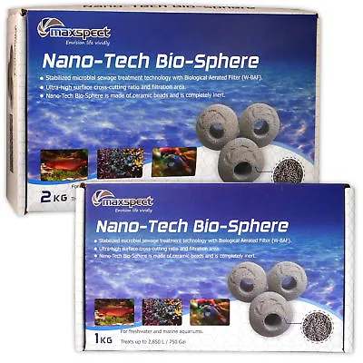 Maxspect Nano Tech Bio Spheres Ceramic Filter Media BioSphere Aquarium Fish Tank • £31.75