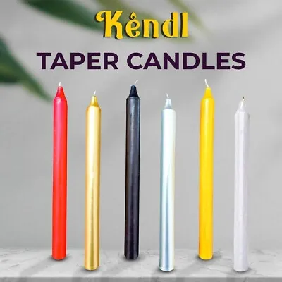 NON-DRIP Tapered Candles Home Party Church Bistro Individually Wrapped UK SELLER • £2.99