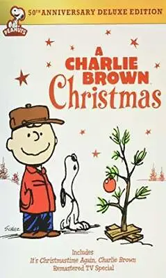 Charlie Brown Christmas 50th Anniversary A: Deluxe Edition - DVD - VERY GOOD • $6.14