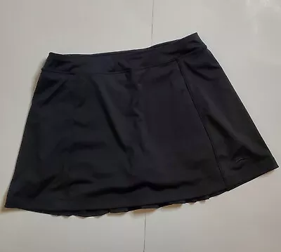 $20 • Buy Slazenger Golf Skort Skirt Shorts Women Size Medium Black Athleisure 