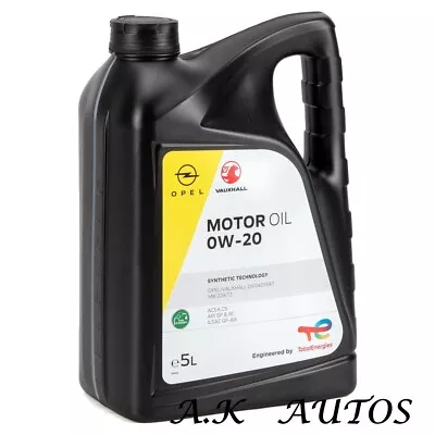 VAUXHALL OPEL 0W20 Engine Oil- 5L FREE DHL NEXT DAY DELIVERY • £59.95