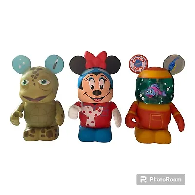 Disney Vinylmation Park Series Figures Lot Of 3 (Crush Goofy's Gas Minnie) • $31.50