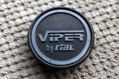 Original Rare Viper By RIAL N05 Alloy Wheel Center Plastic Cap Cover Hub BLACK • $24.90