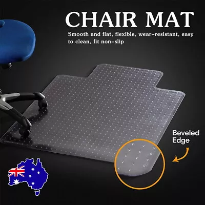 $37.09 • Buy Chair Mat Carpet Floor Protectors PVC Home Office Room Computer Work Mats 121x91