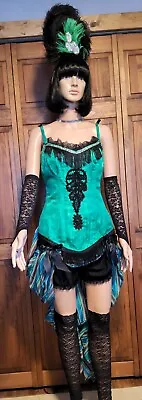 Vtg. Quality Theatre Costume Victorian Saloon Burlesque Cosplay Showgirl S • $119.99