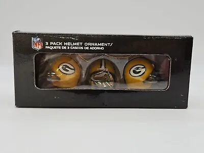 Memory Co: NFL Licensed Riddell Greenbay Packers Mini Helmet Ornament 3pack 2009 • $14.99