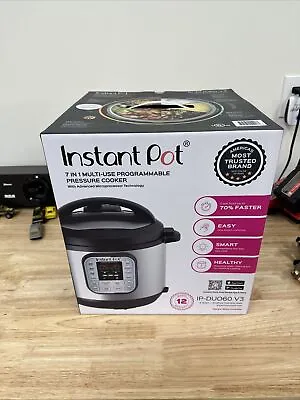 Instant Pot Duo 7-in-1 Electric 6Qt Pressure Cooker Slow CookerStainless Steel • $60