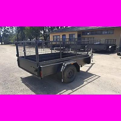 7x5 Galvanised Box Trailer With Cage Heavy Duty Australian Made Caged Trailer • $2699
