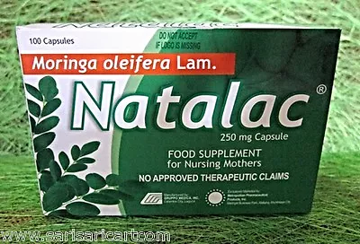 Natalac Lactating Mothers Malunggay Moringa Breast Milk 100 Capsules • $62