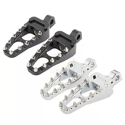 $26.07 • Buy CNC Rivet Foot Pegs Pedals MX Style For Harley Street Glide V-Rod Sportster Dyna