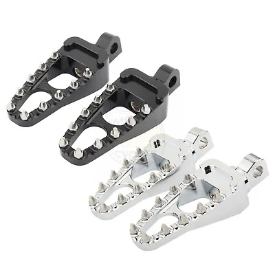 CNC Rivet Foot Pegs Pedals MX Style For Harley Street Glide V-Rod Sportster Dyna • $29.96