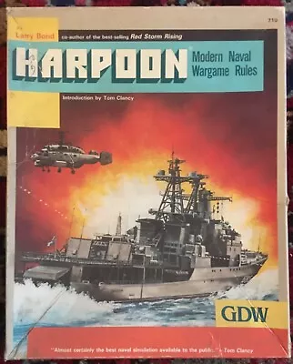 HARPOON Modern Naval Wargame 1987 GDW Strategy Board Game UNPUNCHED & COMPLETE • £38.57