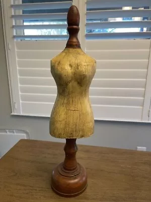 Display Female Half Body Mannequin On Wooden Stand 18  • $14.99