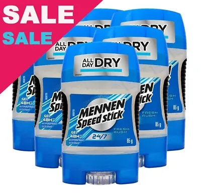 Fresh Rush Mennen Speed Stick Deodorant Antiperspirant Gel 6 X 85g • $57.59