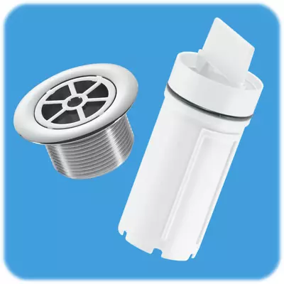 £10.07 • Buy 70mm Shower Drain Top Waste Chrome Plated ABS With Long Hair Trap Dip Tube STW