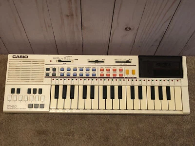 $49 • Buy 80s Casio PT-80 Mini Electronic Piano Keyboard  With Casette!! Tested/Working
