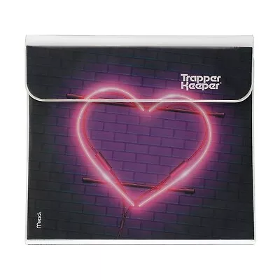 Mead Trapper Keeper 1  3-Ring Non-View Binder Neon Heart (260038G-ECM) • $17.75