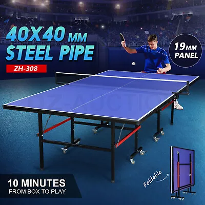 $359.95 • Buy Foldable Table Tennis Table Ping Pong Game Set Portable Indoor Outdoor 40x40MM