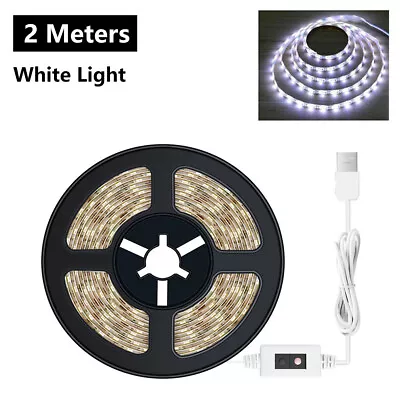 2-5M USB Dimmable LED Strip Lights Cabinet Light Strip Tape Kitchen TV Lighting • $10.51